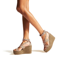 ZNO STOCK 0 / Reco 150 SAND DUNE/WHITE MIX Casual Wedge DANICA 110