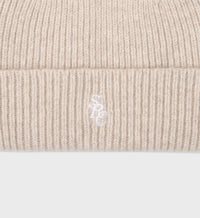 Bonnet SRC avec logo en laine - Beige
