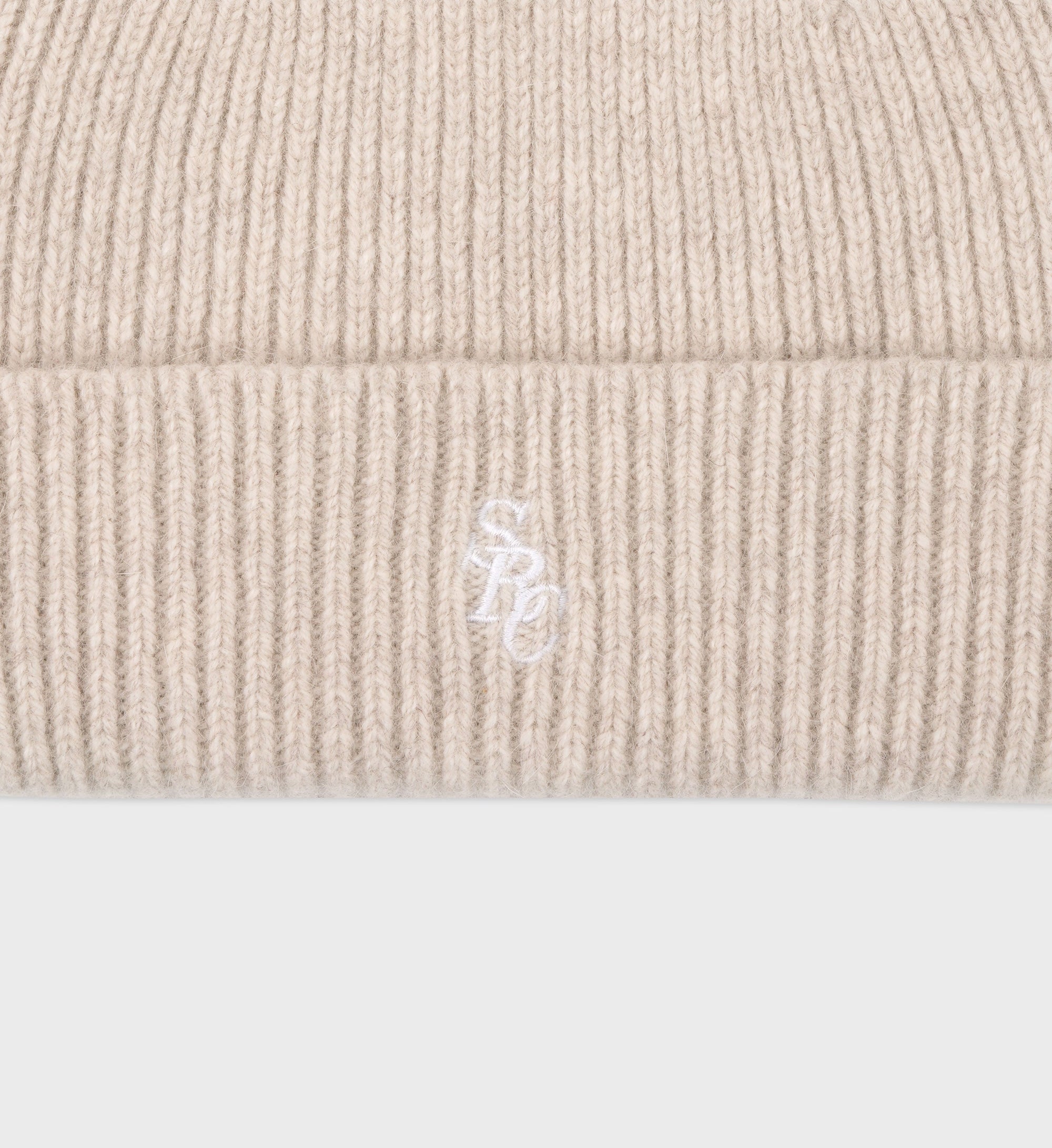 Bonnet SRC avec logo en laine - Beige