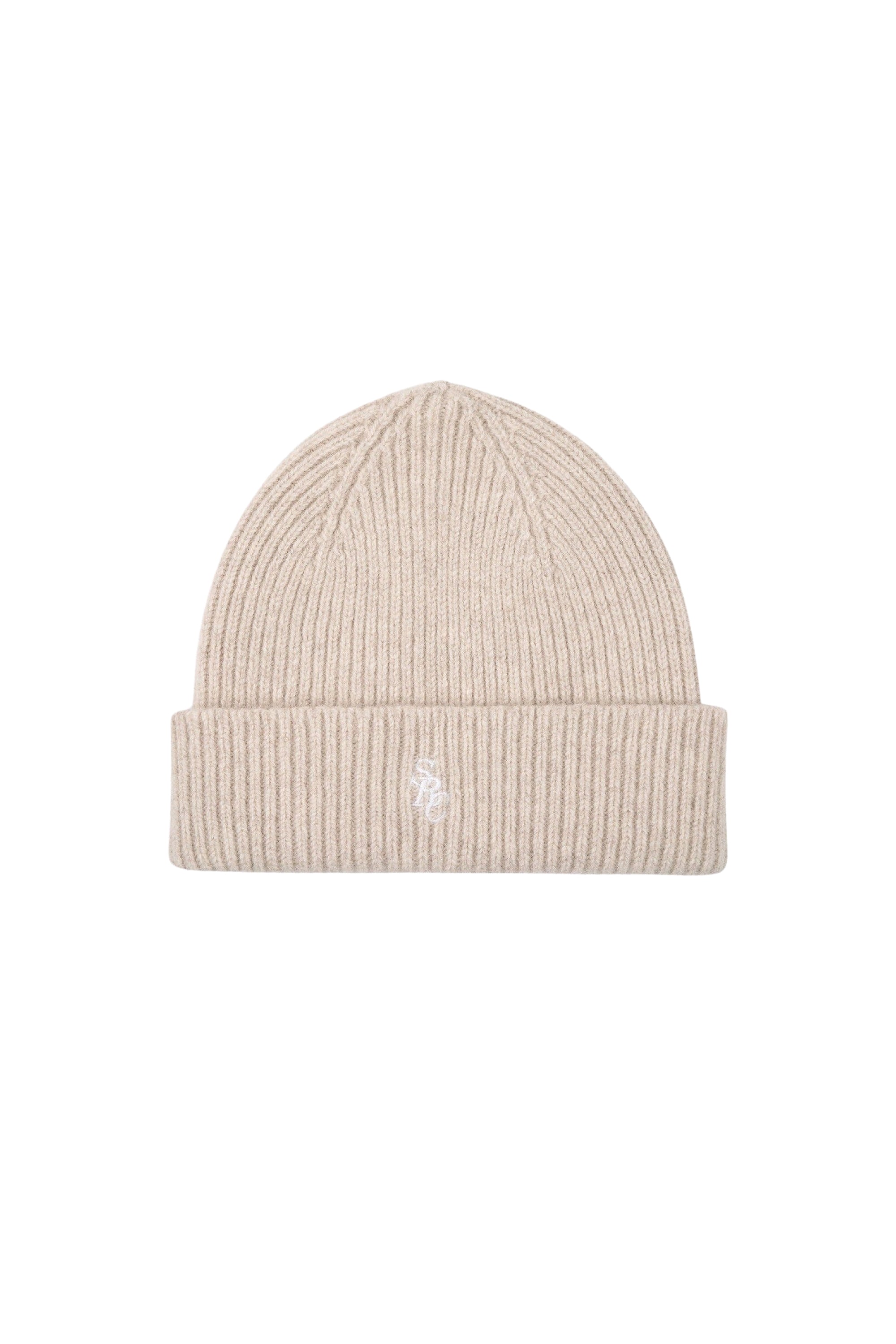 Bonnet SRC avec logo en laine - Beige