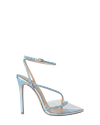Sandales Dassy 105 en cuir métallisé - Blue Metallic