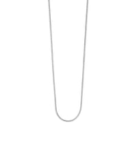 Chaîne Snake en émail et plaqué au rhodium - Argent