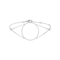 BRACELET GRAPHIQUE OR BLANC