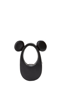Mickey Swipe leather bag - Black