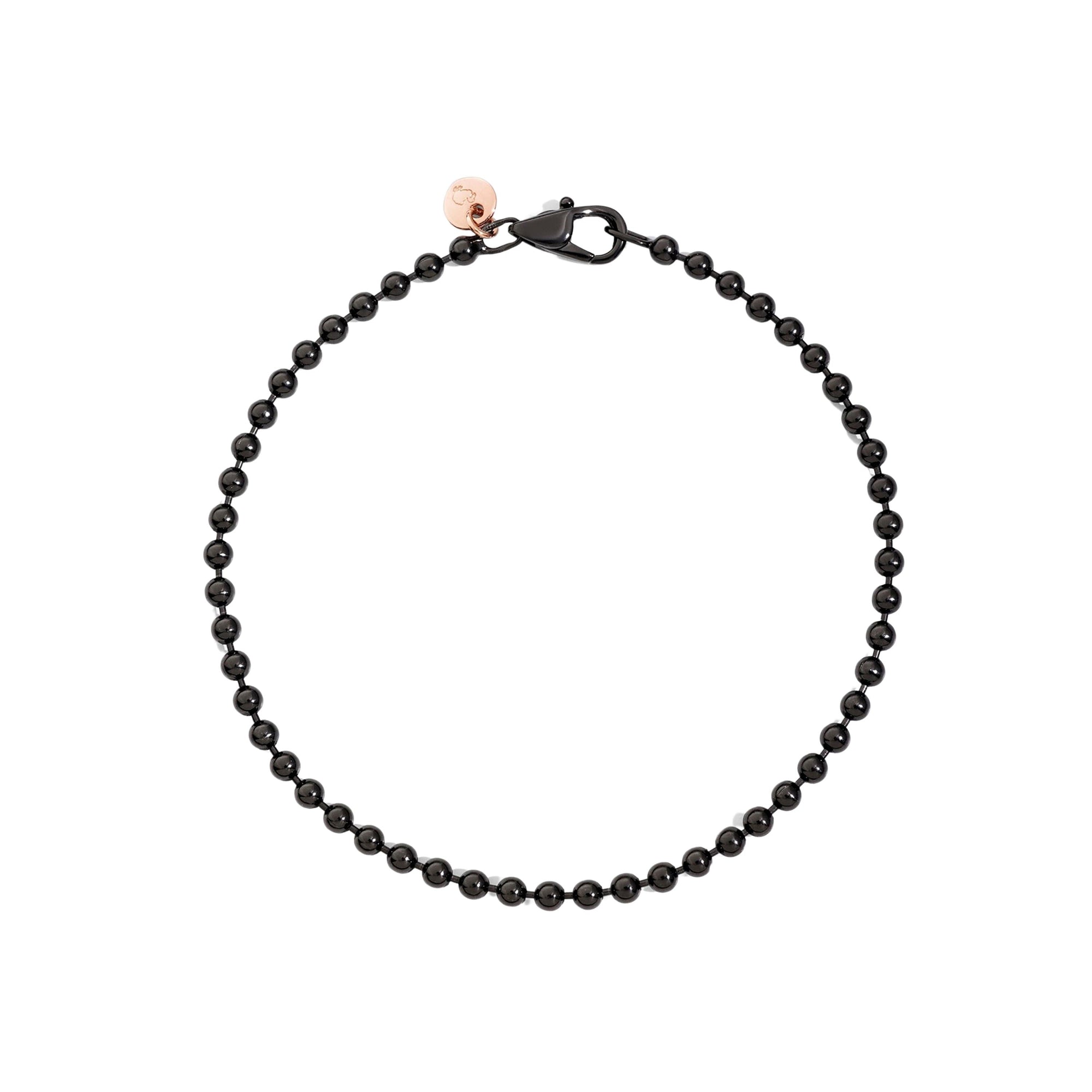 Bracelet Bollicine en acier et or rose 9 carats - Or Rose