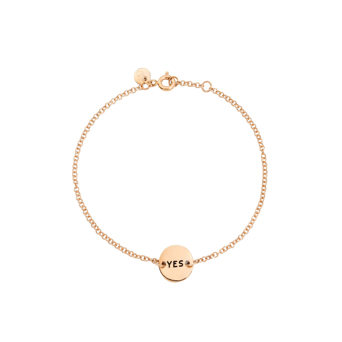 Bracelet Tags Yes & No en or rose - Rose