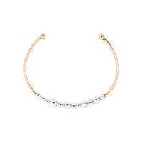 Manchette Bollicine en or rose 9K et argent - Or Rose & Argent