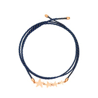 Bracelet Universe en tissu et or rose 9K - Or Rose