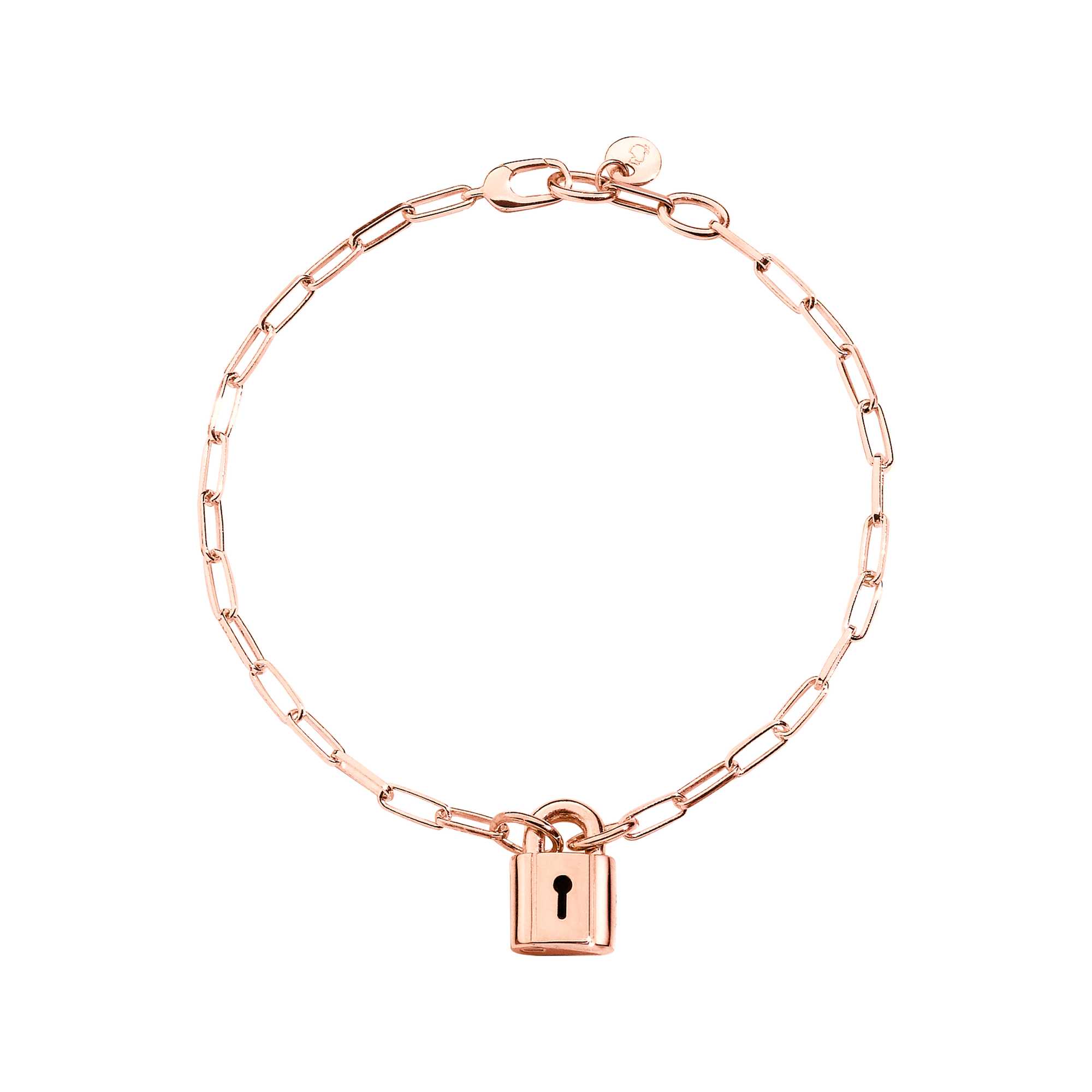 Bracelet Cadenas en argent plaqué or rose 18K - Argent
