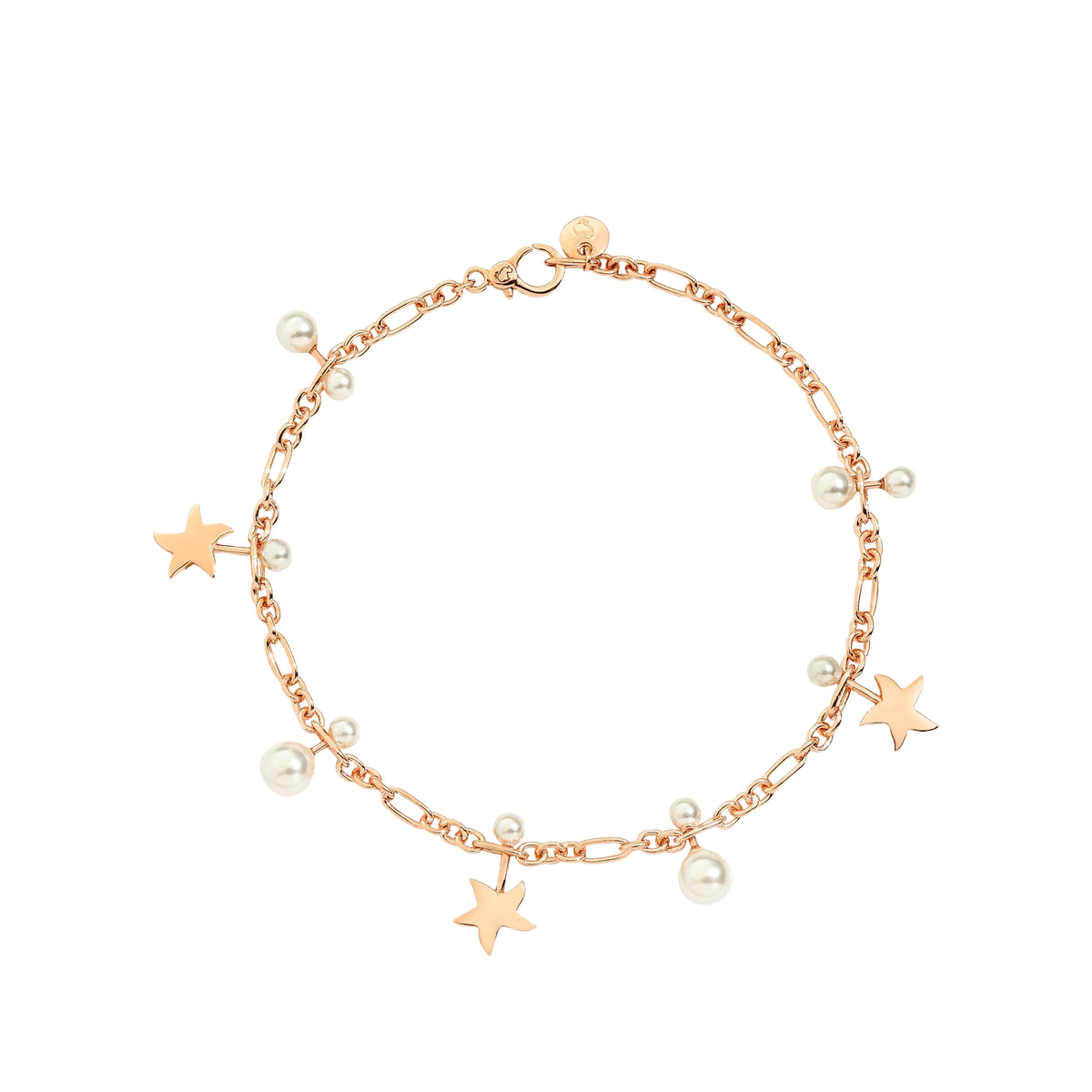 Bracelet Universe en or rose et cristal - Rose