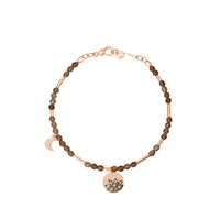 Bracelet Universe en or rose et diamants & quartz - Rose