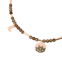 Bracelet Universe en or rose 9K et diamants & quartz - Or Rose