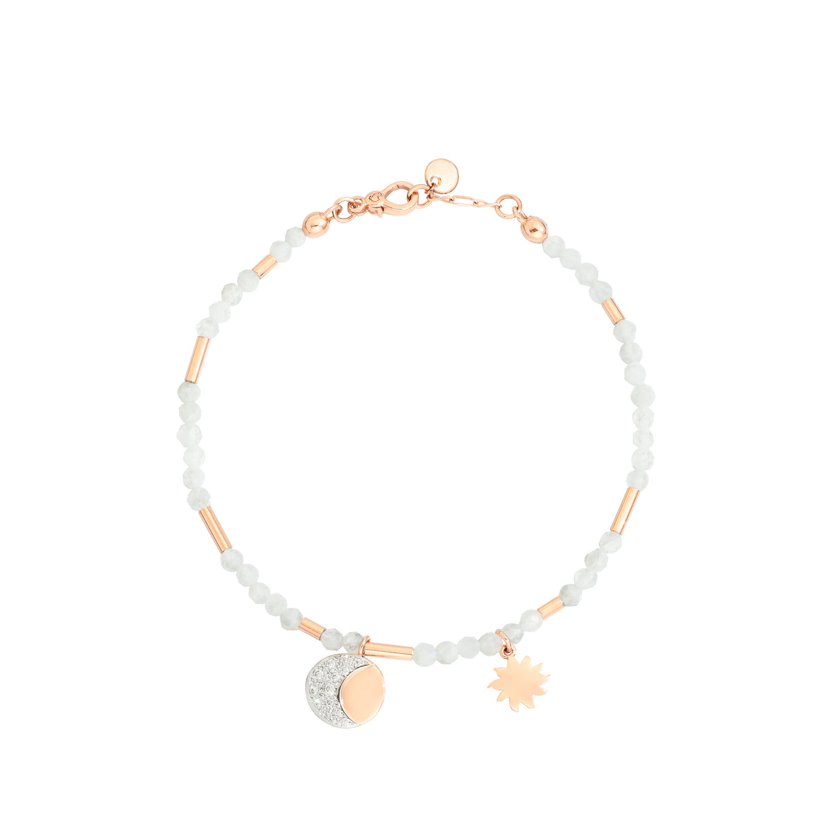 Bracelet Universe en or rose et diamants & multipierres - Rose