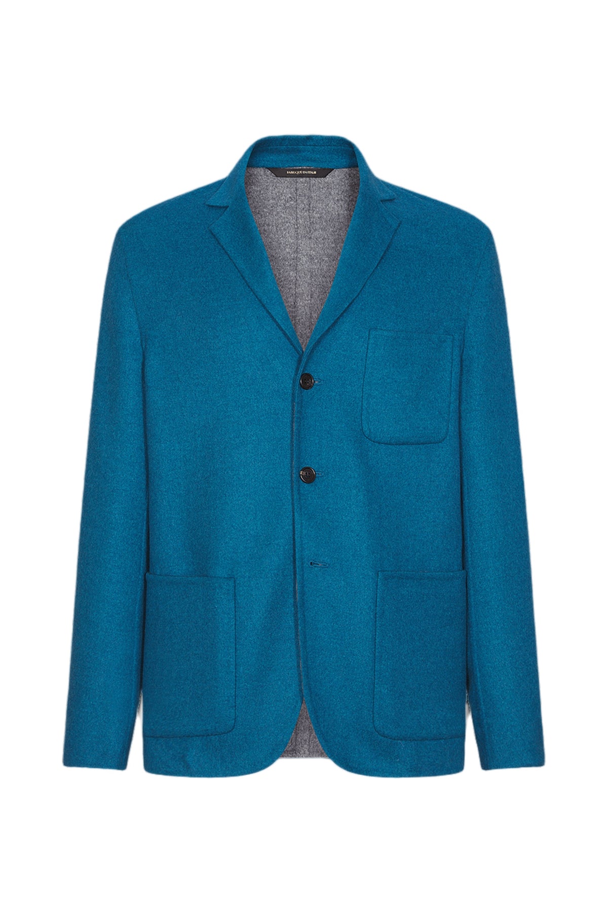 Veste à poches multiples en laine - Peacock