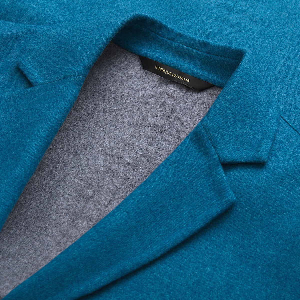 Veste à poches multiples en laine - Peacock