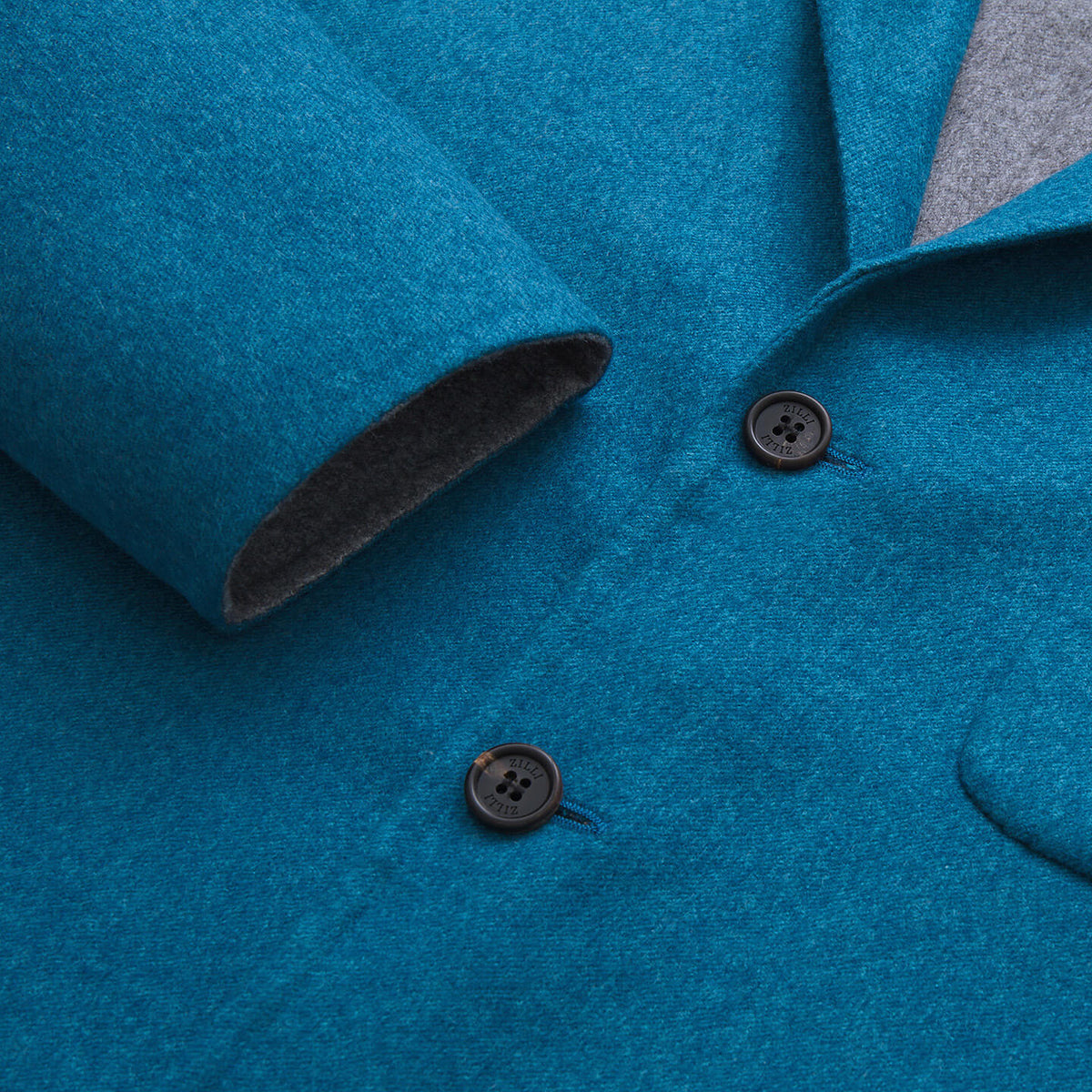 Veste à poches multiples en laine - Peacock