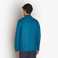 Veste à poches multiples en laine - Peacock
