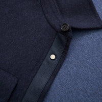 Surchemise à détails en cachemire - Bleu