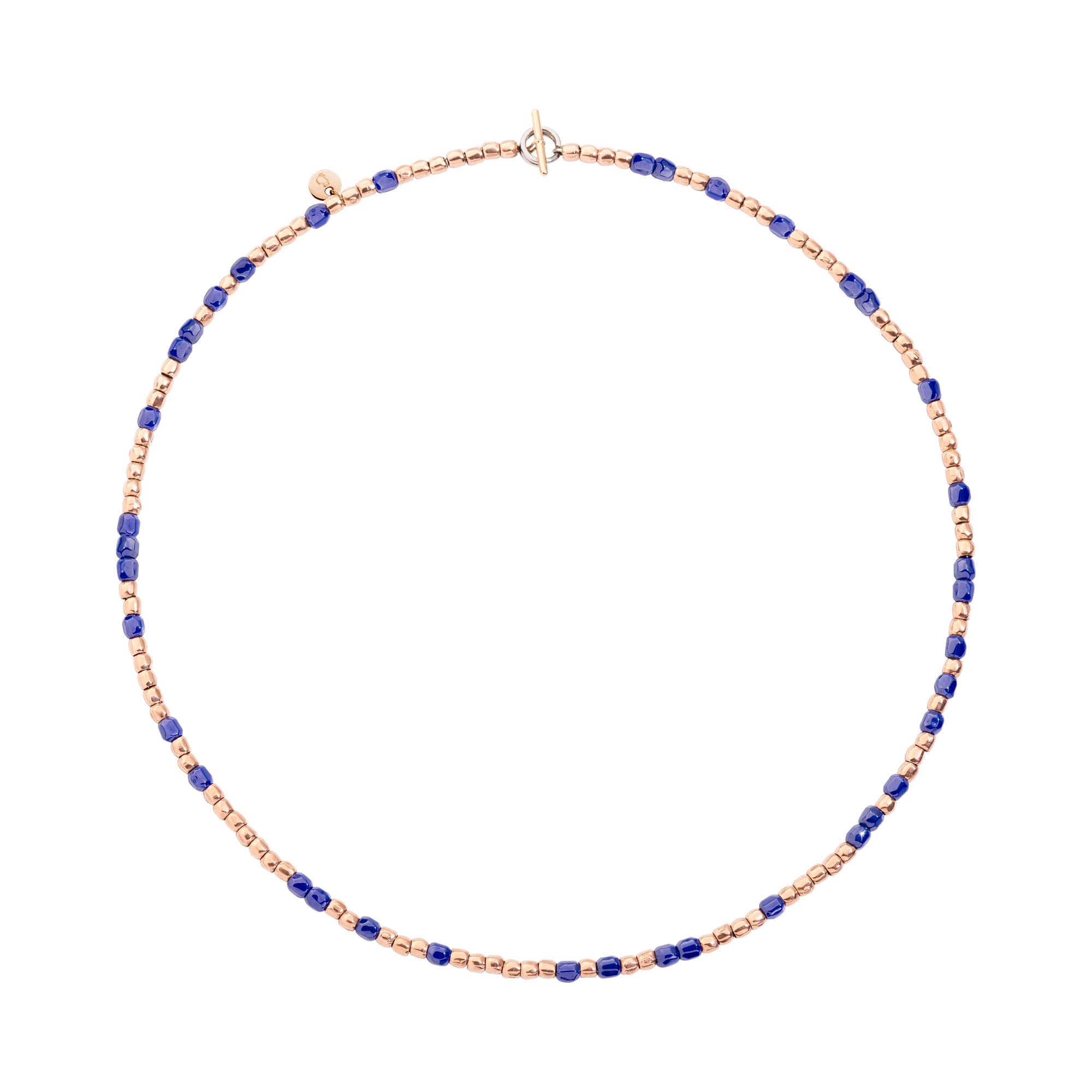 Granelli necklace in 9K pink gold and ceramic - Rose Gold