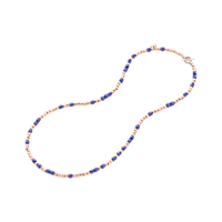 Granelli necklace in 9K pink gold and ceramic - Rose Gold