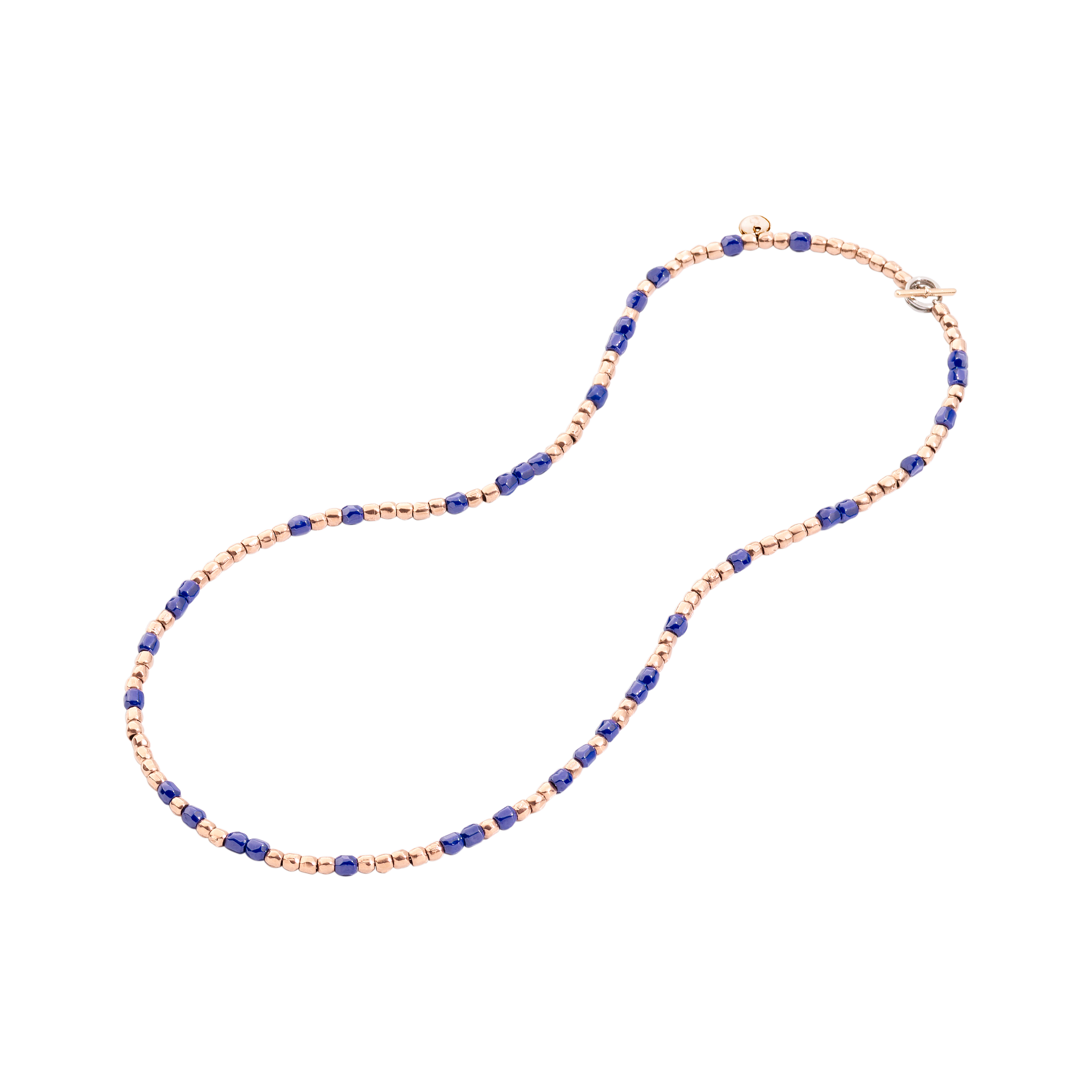 Granelli necklace in 9K pink gold and ceramic - Rose Gold