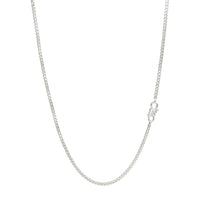 NODO NECKLACE IN .925 STERLING SILVER WITH NODO SNAP HOOK CLOSURE