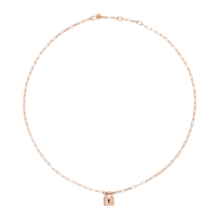 Collier Cadenas en argent plaqué or rose 18K - Argent