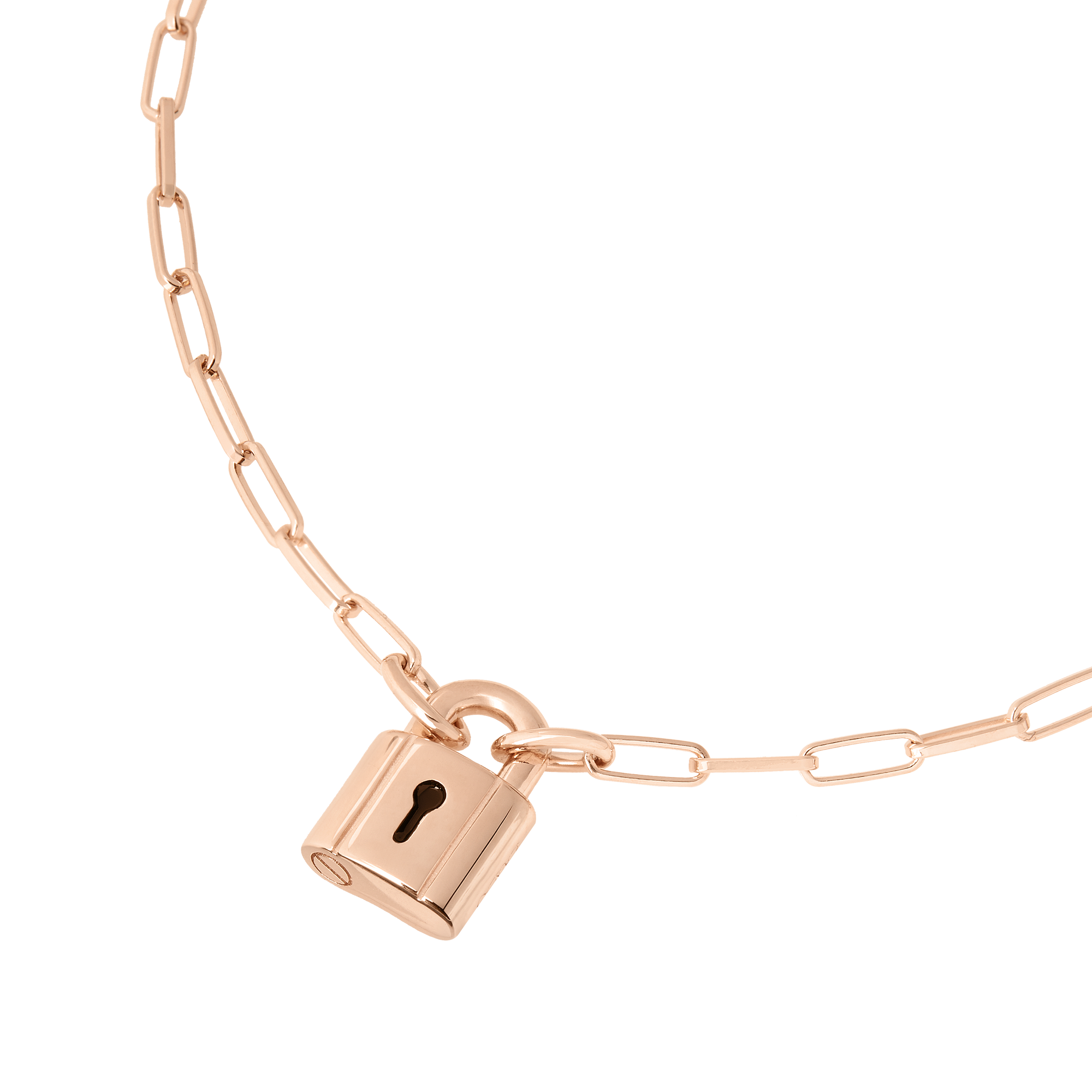 Collier Cadenas en argent plaqué or rose 18K - Argent