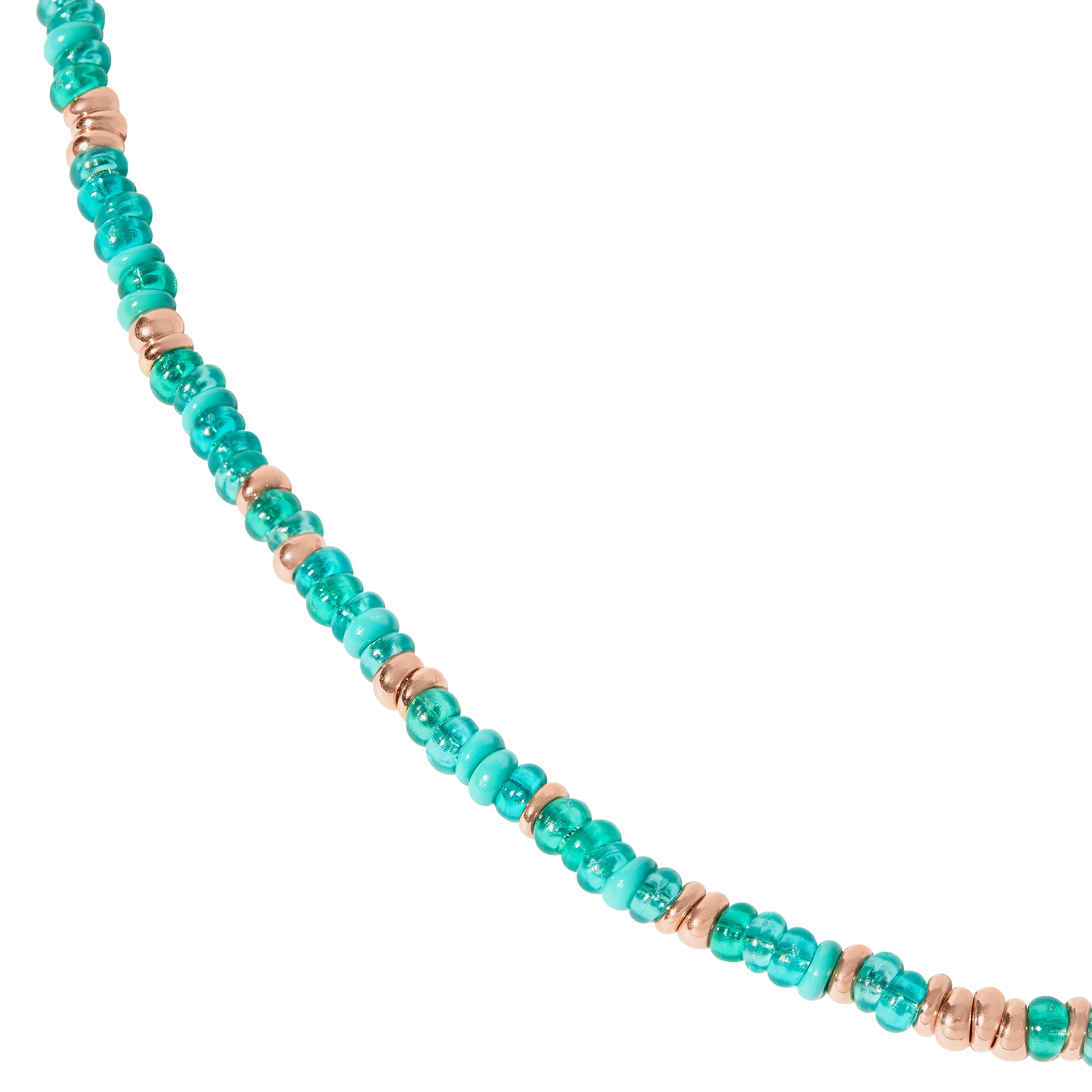 Collier Rondelle en argent plaqué or 18K et perles - Argent