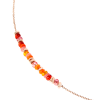 Collier Rondelle en argent plaqué or 18K et perles - Argent