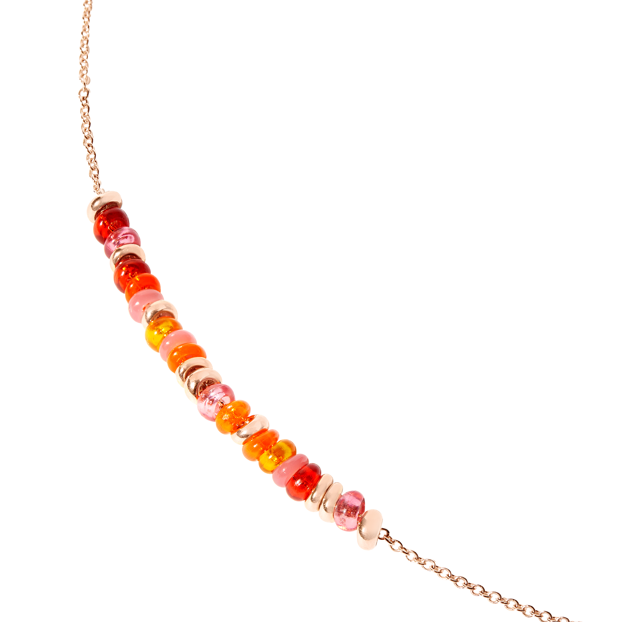 Collier Rondelle en argent plaqué or 18K et perles - Argent