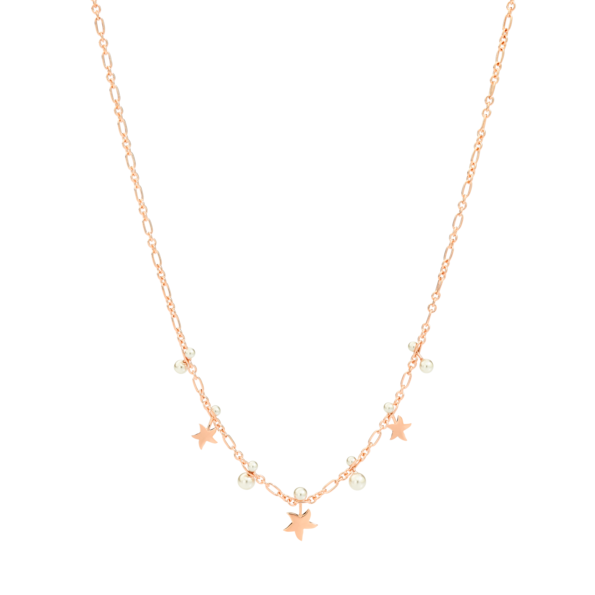 Collier Universe en or rose 9K et cristal - Or Rose