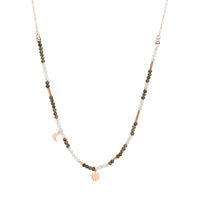 Collier Universe en or rose 9K et multipierres - Or Rose