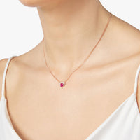 Collier Cuore en or rose et Rubis - Or Rose & Rubis