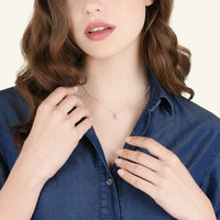 Collier Dodo Nature en or blanc 18K et diamant - Or Blanc