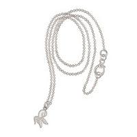 Collier Dodo Nature en or blanc 18K et diamant - Or Blanc