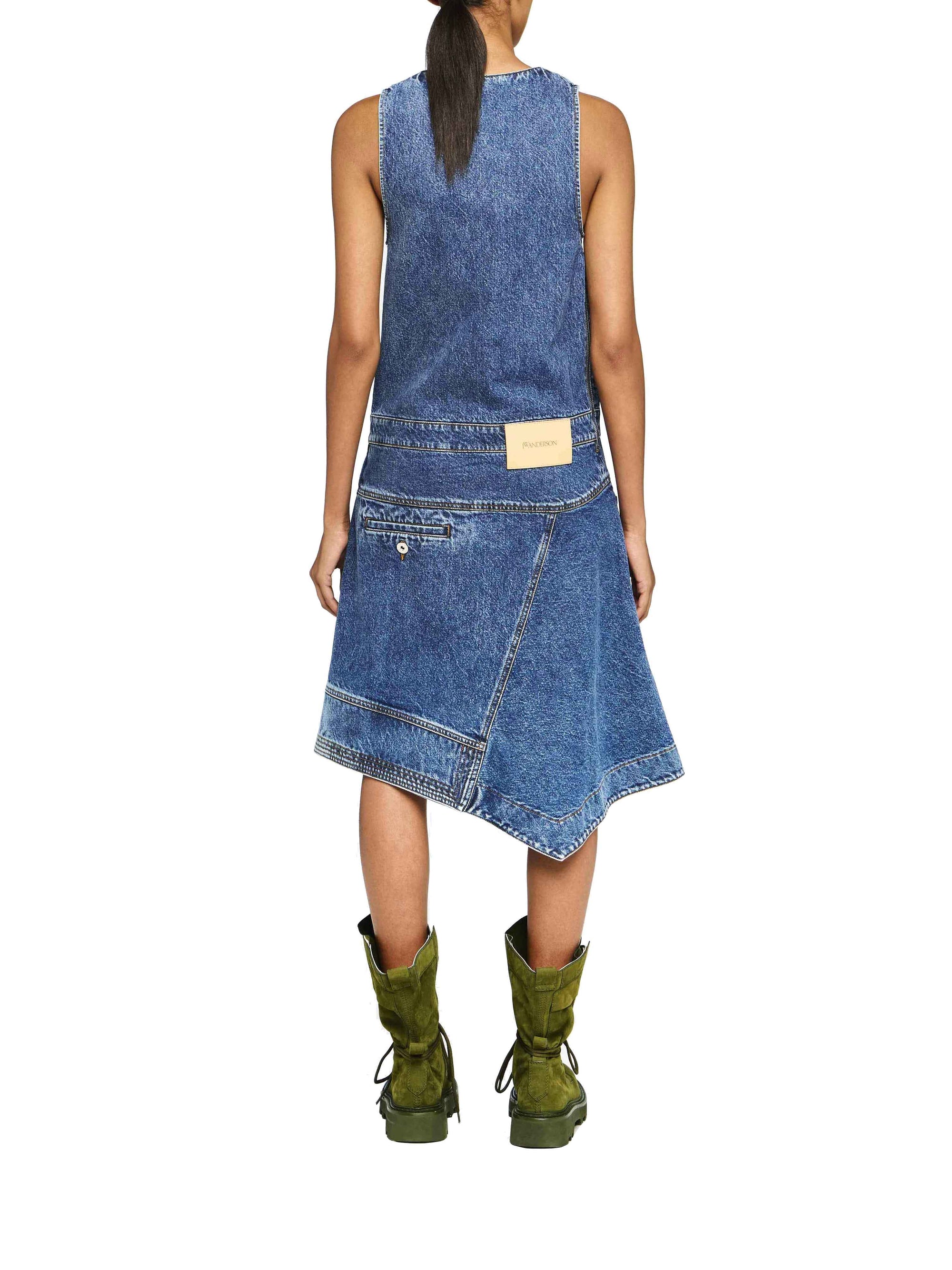 Robe Sans Manches À Enveloppe - Mid Blue