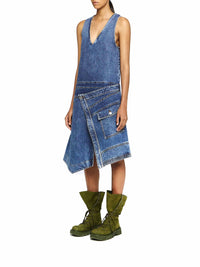 Robe Sans Manches À Enveloppe - Mid Blue