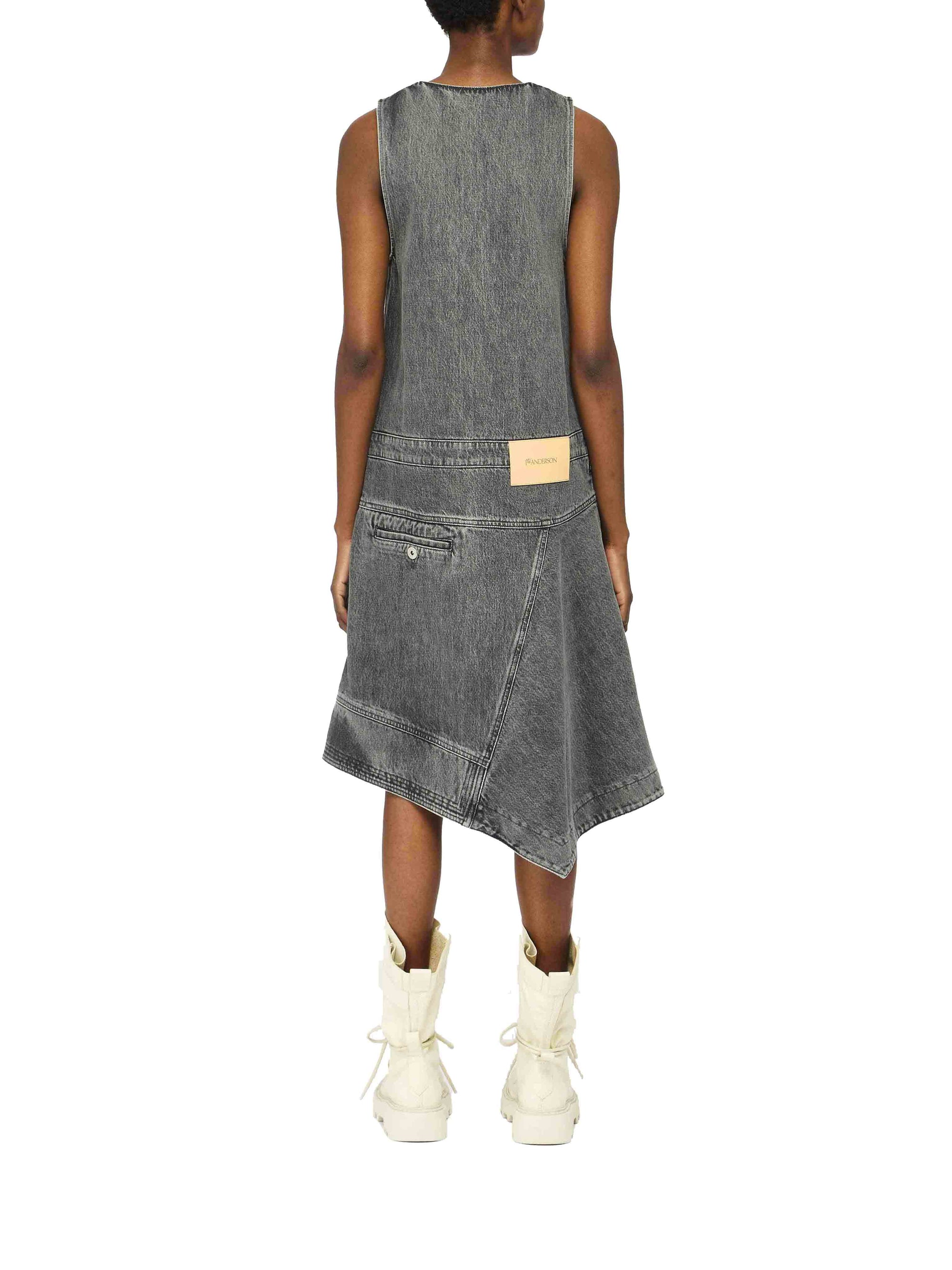 Robe Sans Manches À Enveloppe - Grey
