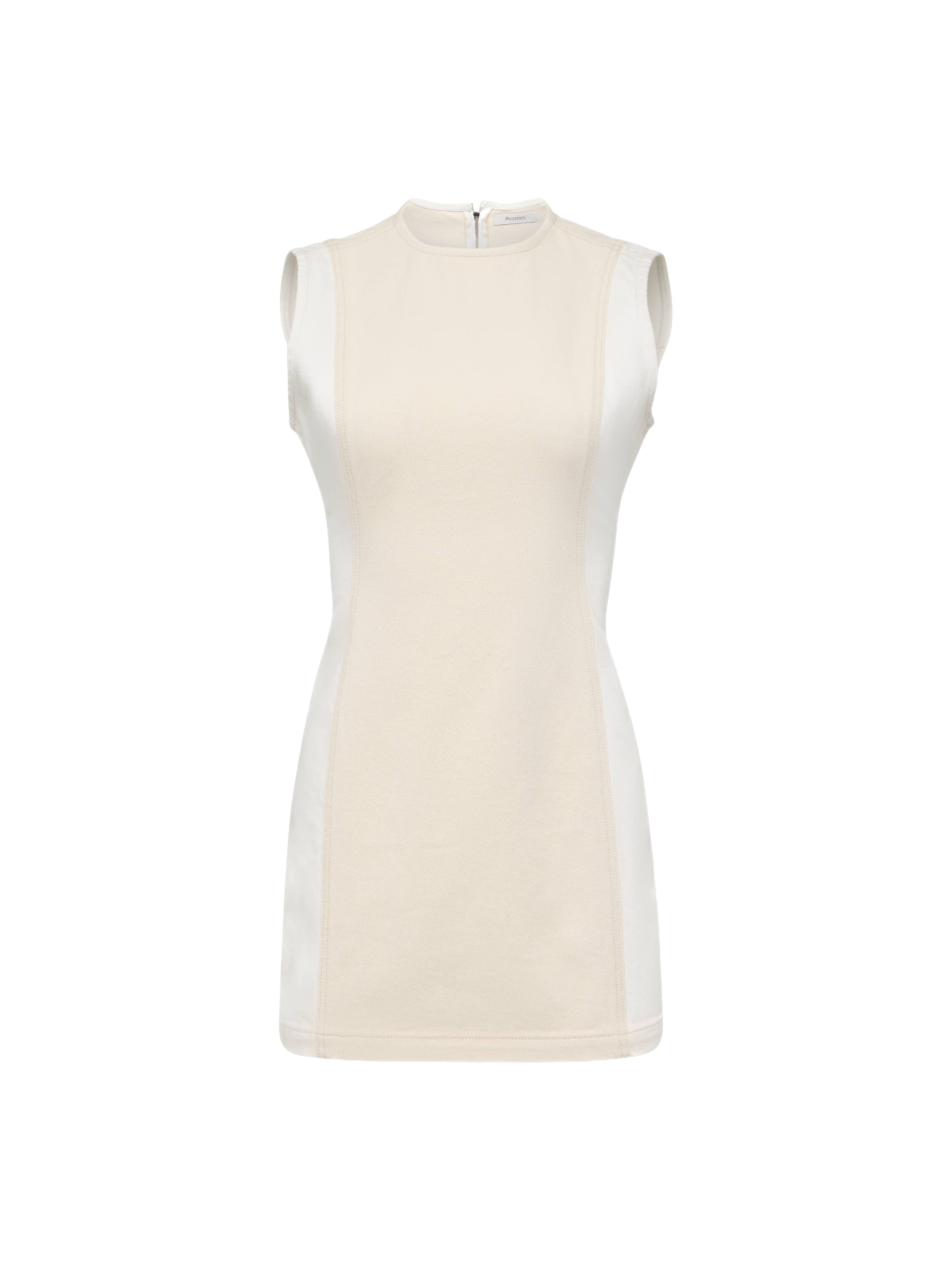 Robe courte fuselée - Off White & White