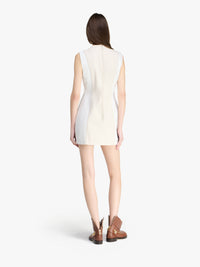 Mini Robe Fuselée - Off White/White
