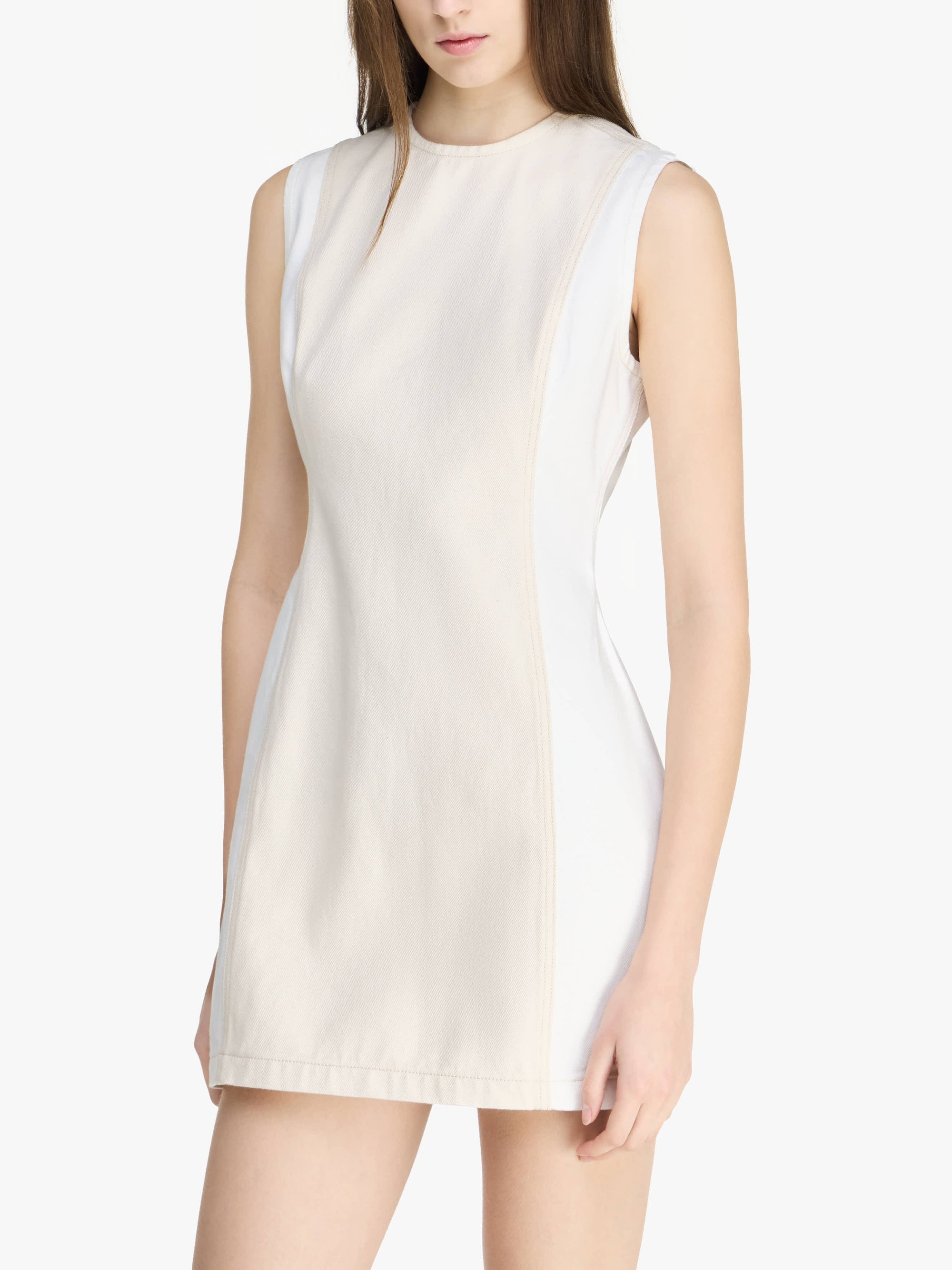 Mini Robe Fuselée - Off White/White