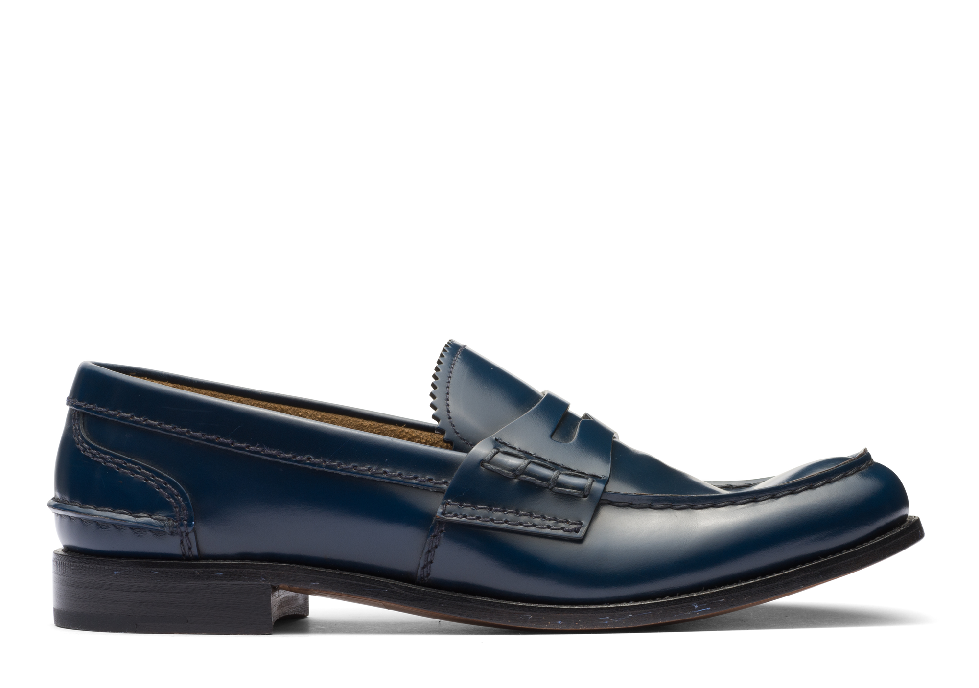 Pembrey Loafers - Navy Blue Smoked Bookbinder