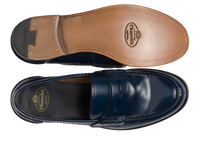 Pembrey Loafers - Navy Blue Smoked Bookbinder