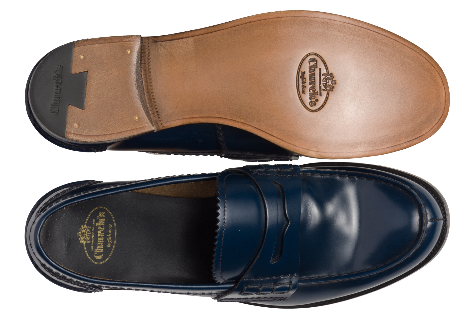 Pembrey Loafers - Navy Blue Smoked Bookbinder