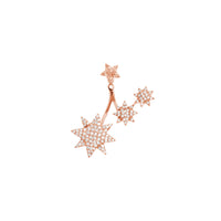 MONO BOUCLE D OREILLE SOLEIL OR ROSE