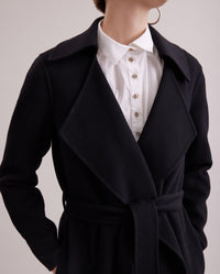 Manteau Delacroix en laine - Black