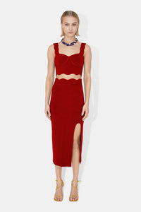 Delia Scalloped Skirt - Rougepiaf