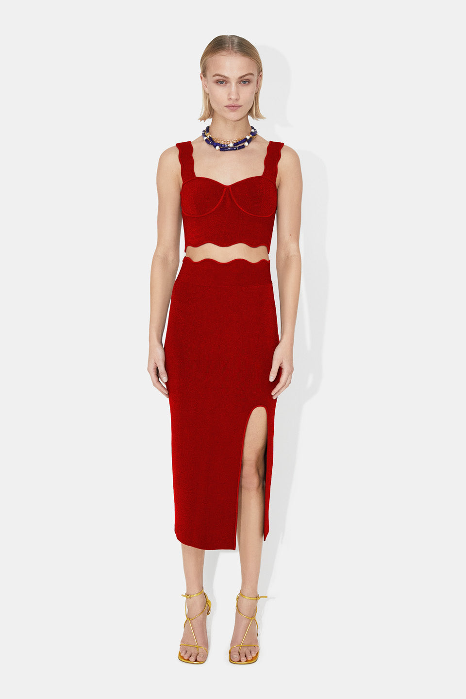 Delia Scalloped Skirt - Rougepiaf