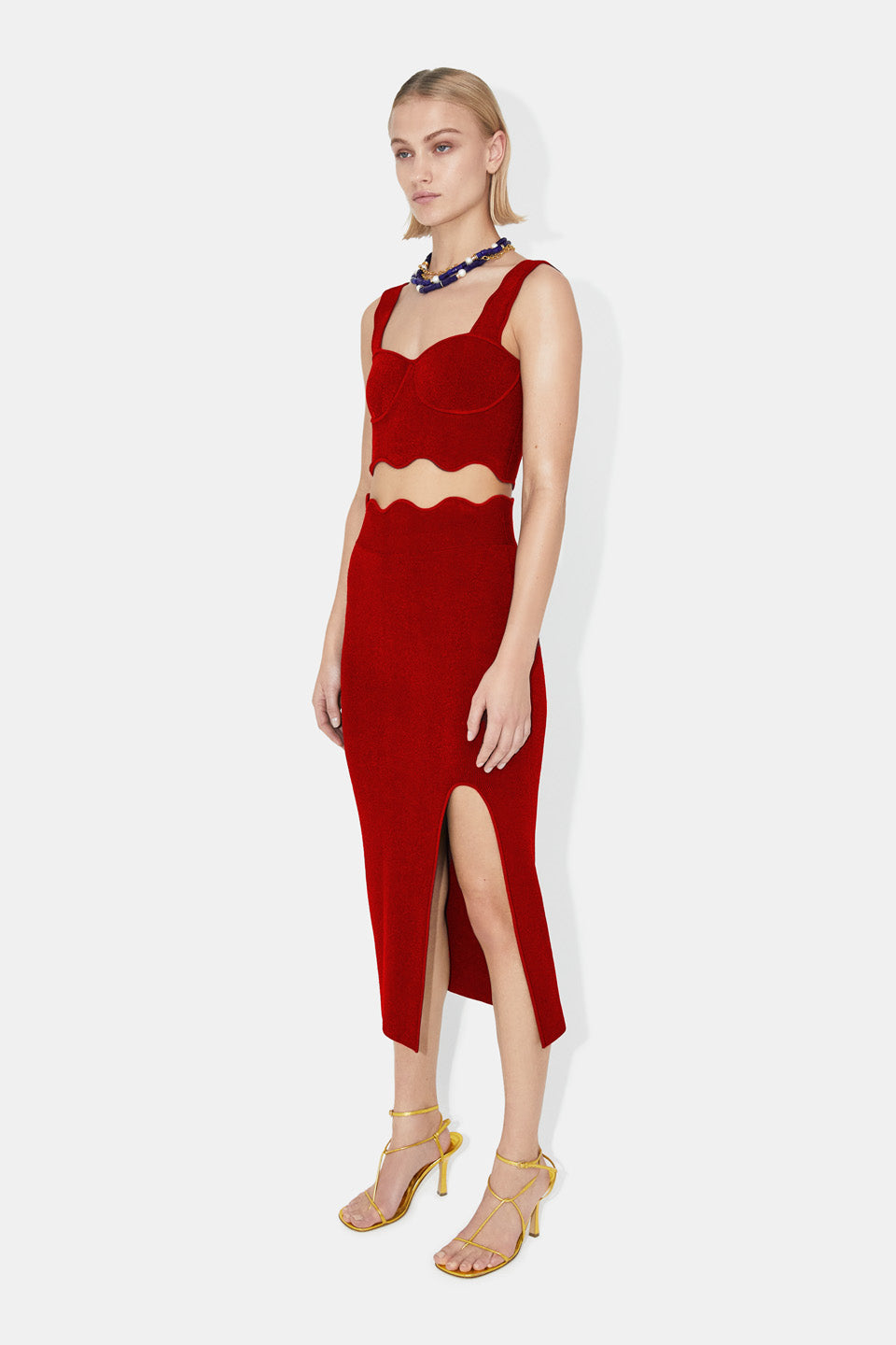 Delia Scalloped Skirt - Rougepiaf